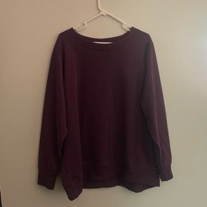 Terra & Sky Casual Purple Crewneck Sweater Women’s Clothing Size 2X
